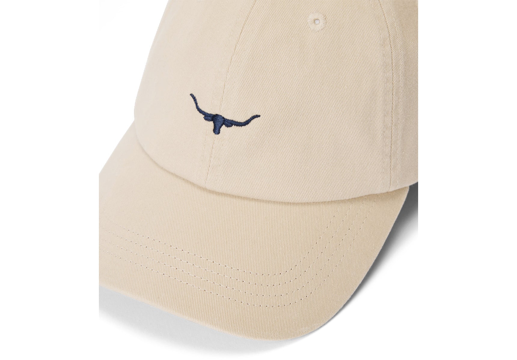 R.M. Williams Mini Longhorn Twill Cap - Ecru