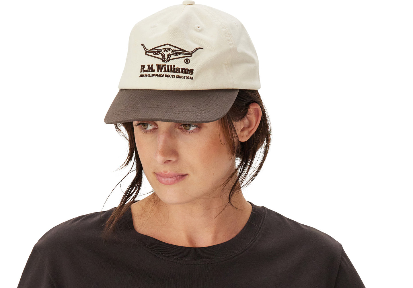 R.M. Williams Percy Twill Cap - Natural Khaki