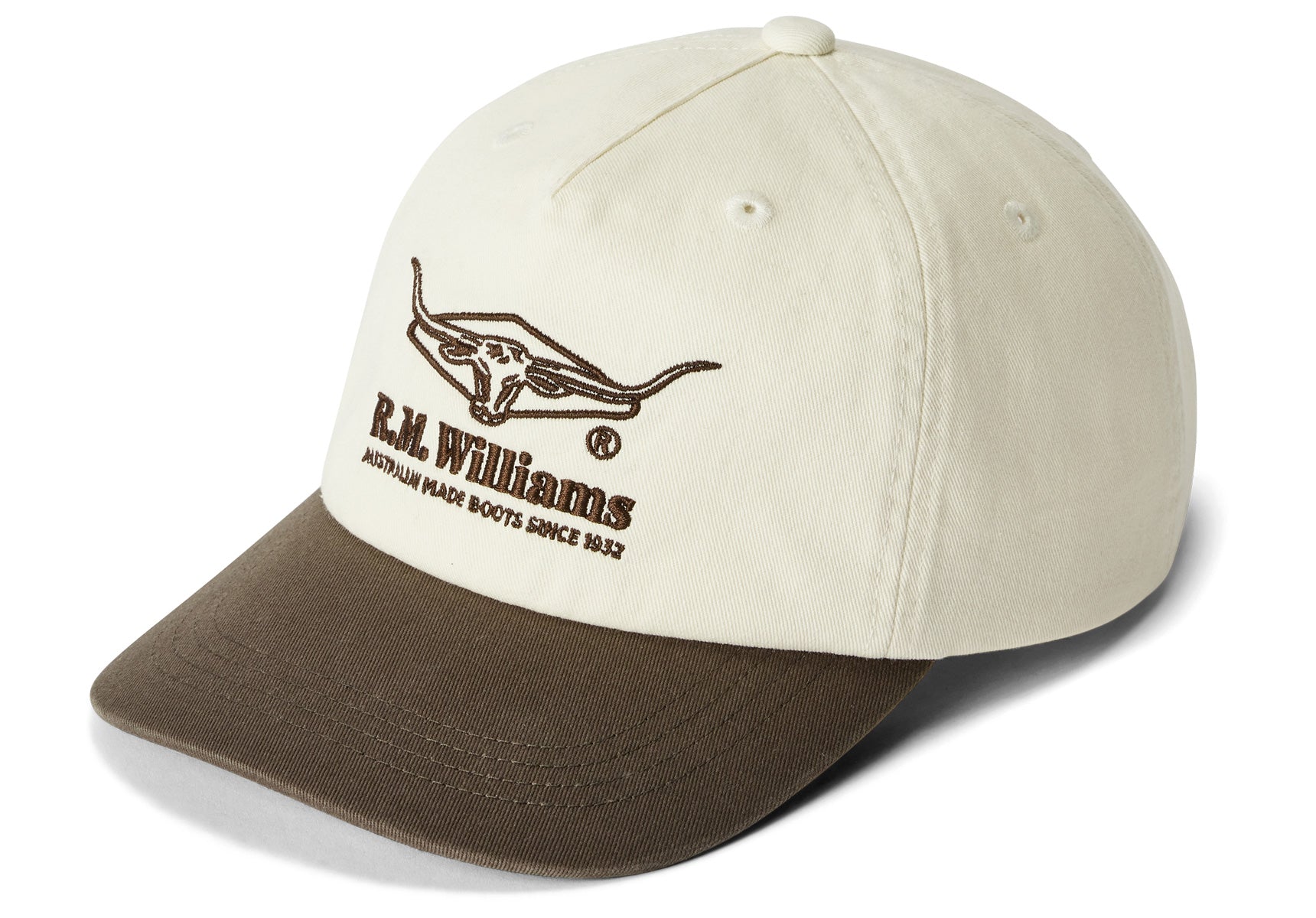 R.M. Williams Percy Twill Cap - Natural Khaki