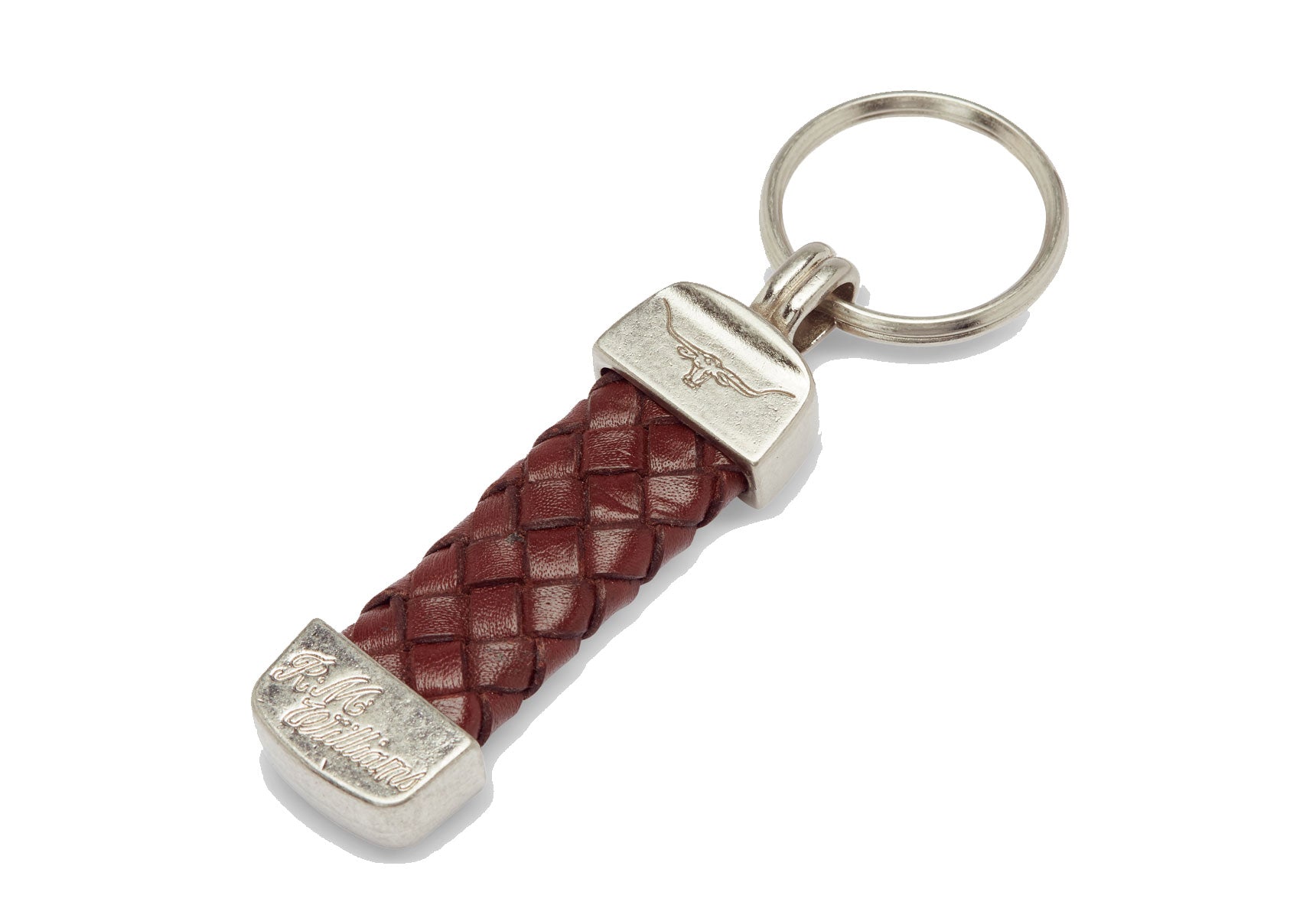 Unisex-R.M.Williams-Platied-Key-Ring-Accessories-CG949.06-Brown-2