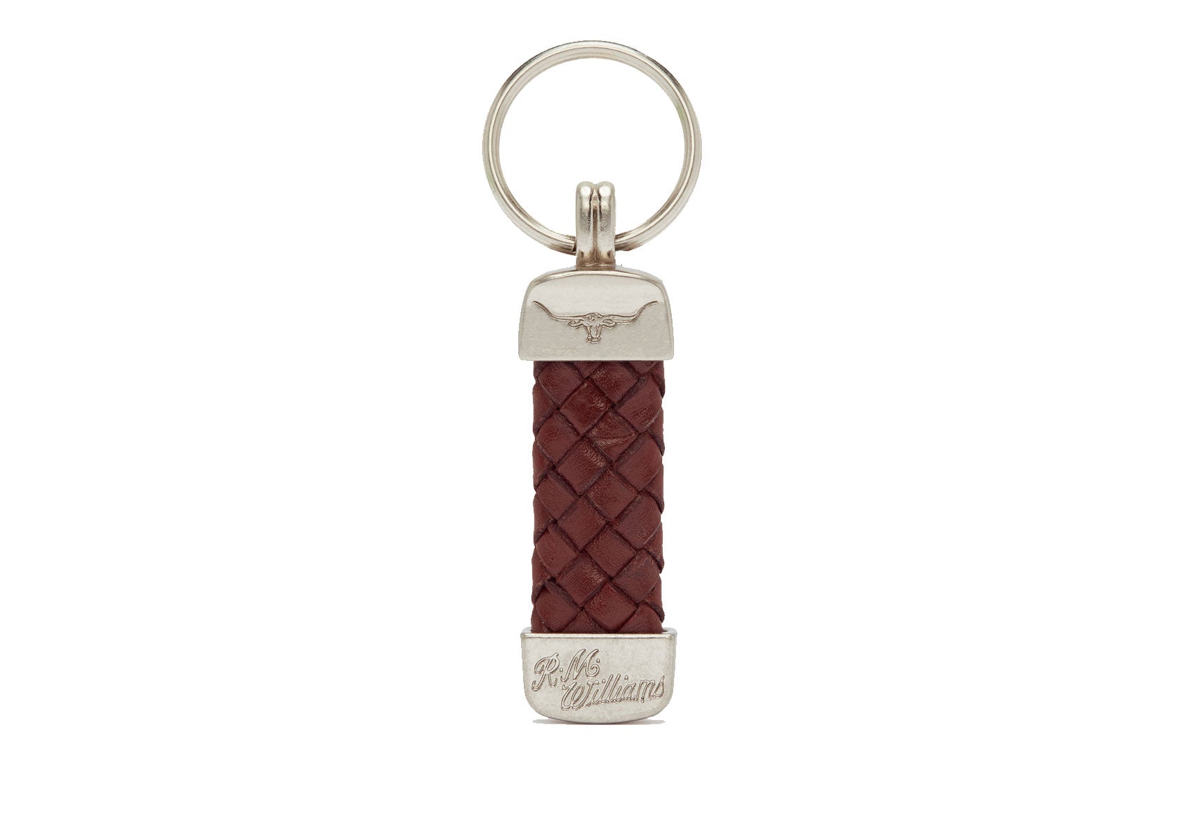 Unisex-R.M.Williams-Platied-Key-Ring-Accessories-CG949.06-Brown