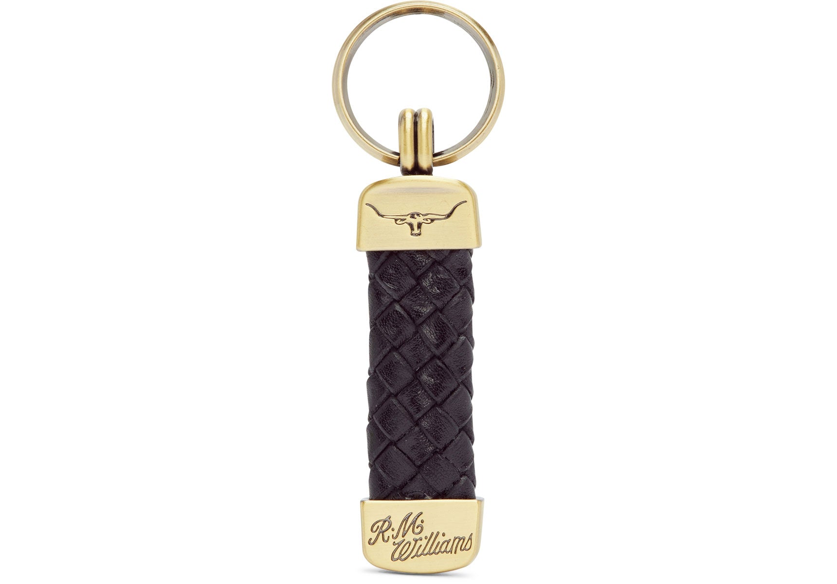 R.M. Williams Plaited Key Ring - Black