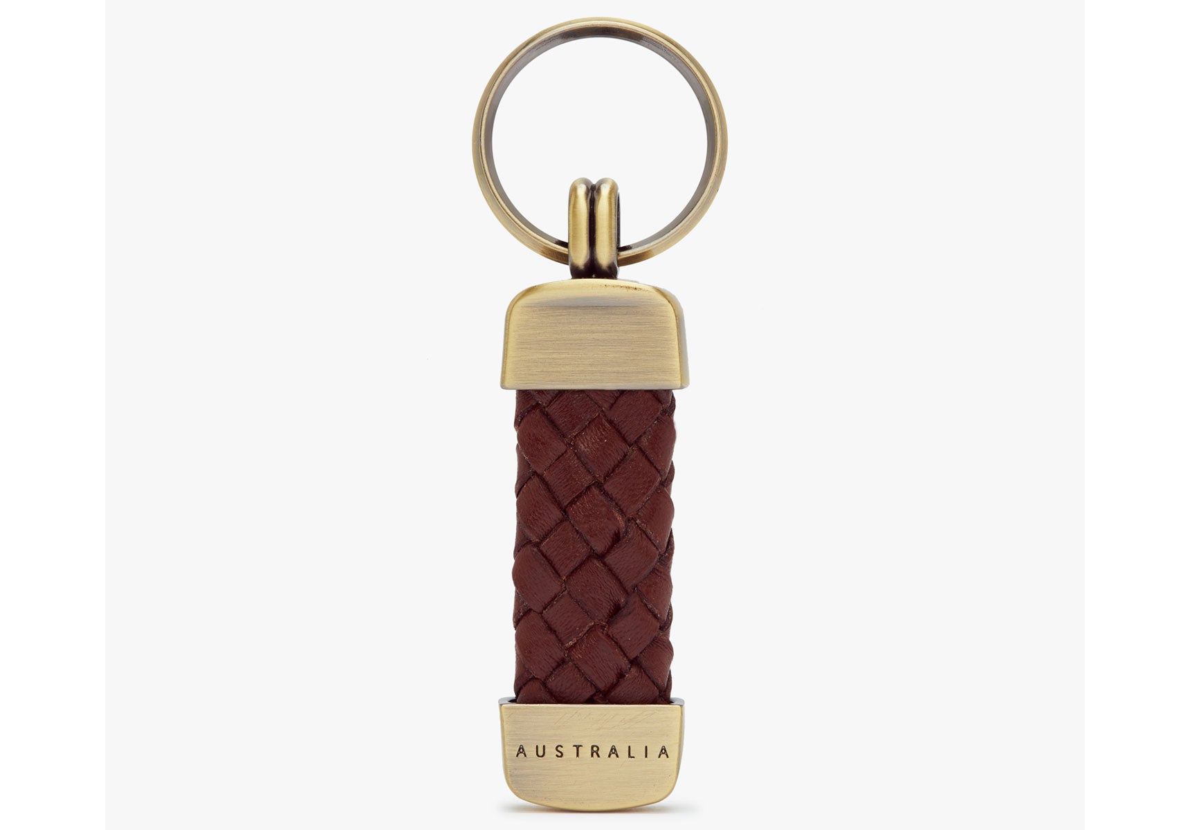 Unisex-R.M.Williams-Platied-Key-Ring-Accessories-CG962.06-Brown-Brass-2