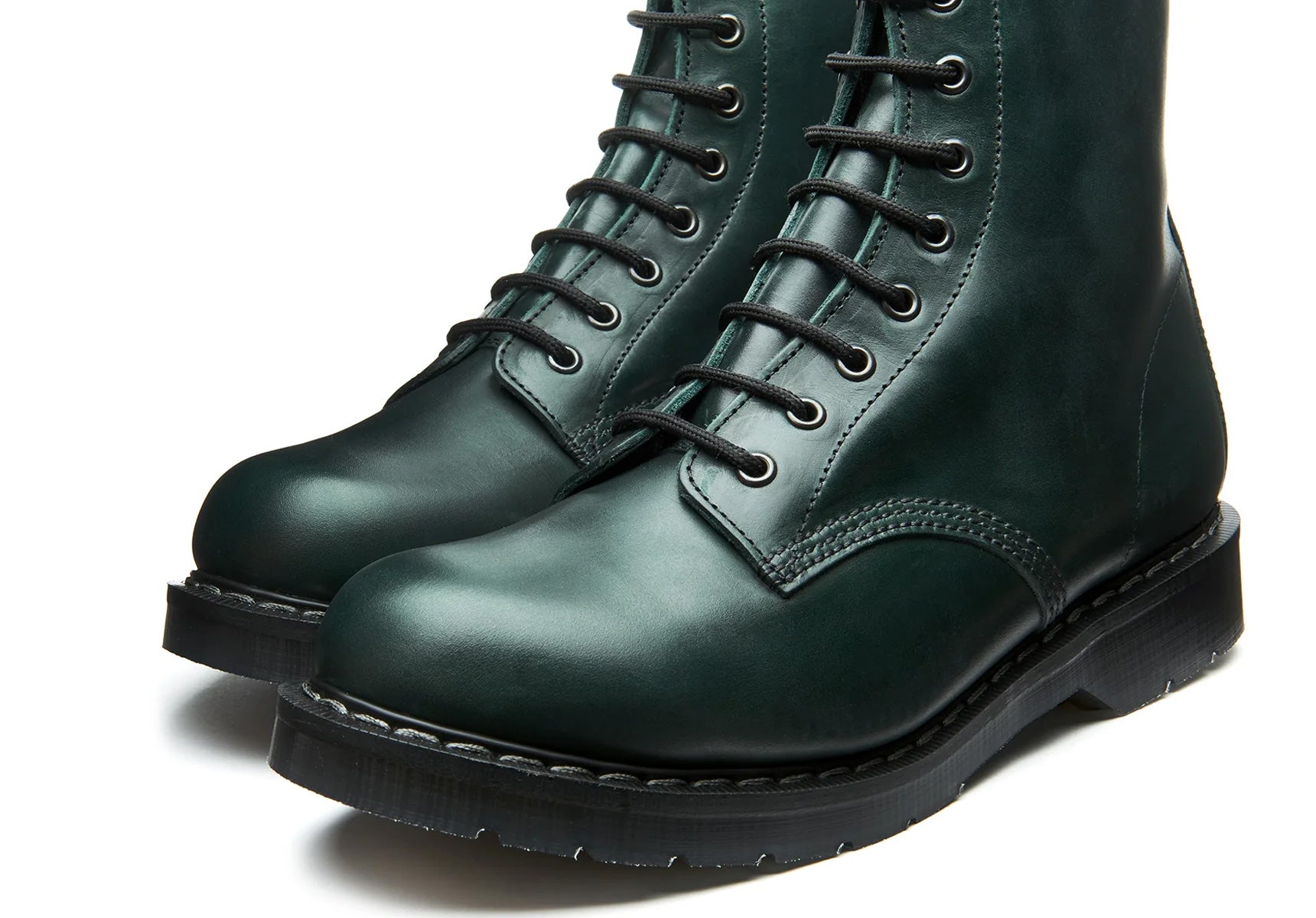 Solovair 8 Eye Derby - Green Gaucho