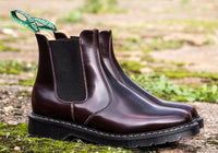Unisex-Solovair-Dealer-Boot-Boots-S0-900-BUR-G-Burgundy-Rub-Off-3