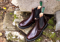 Unisex-Solovair-Dealer-Boot-Boots-S0-900-BUR-G-Burgundy-Rub-Off-4