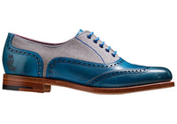 Womens-Barker-Ali-Shoes-722554D-Blue-Hand-Painted-Grey-Canvas-3