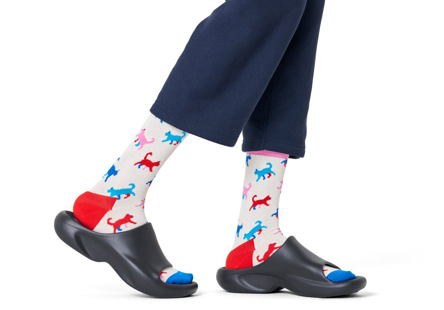 Womens-Happy-Socks-Kitten-Sock-Accessories-P003672-White-1