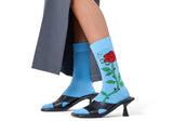 Womens-Happy-Socks-Rose-Sock-P004172-Blue-1