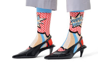 Womens-Happy-Socks-Super-Mom-Sock-Socks-P001214-Pink-1