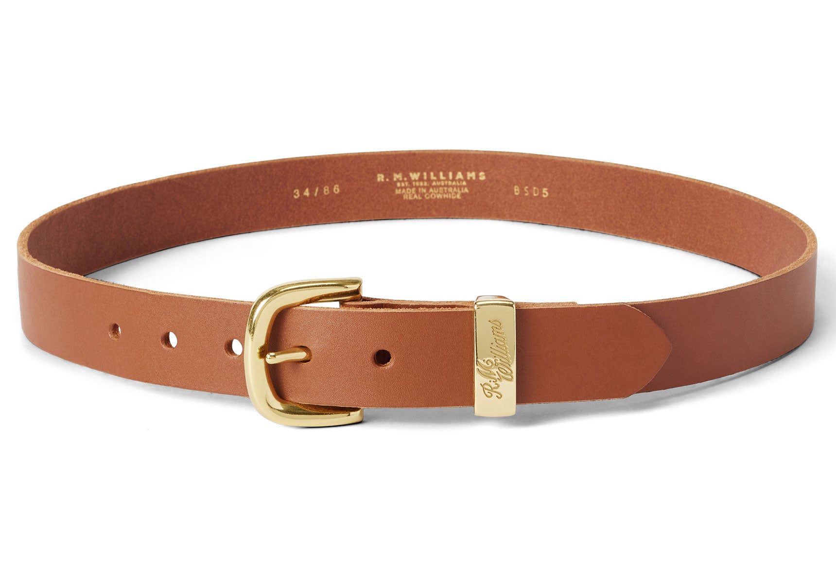 R.M. Williams 1 1/4" Allora Belt - Caramel