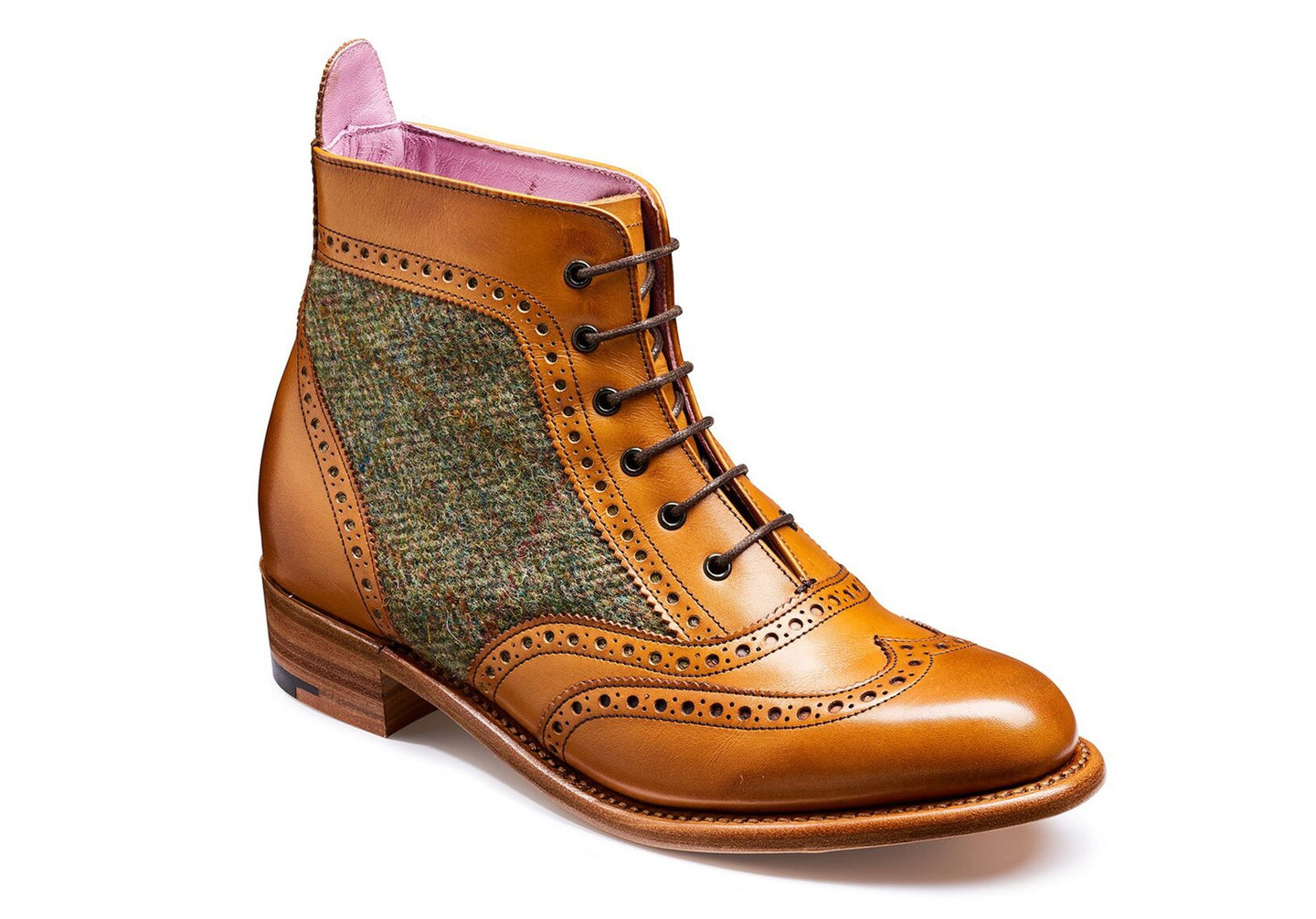 Cedar Calf/Green Harris Tweed