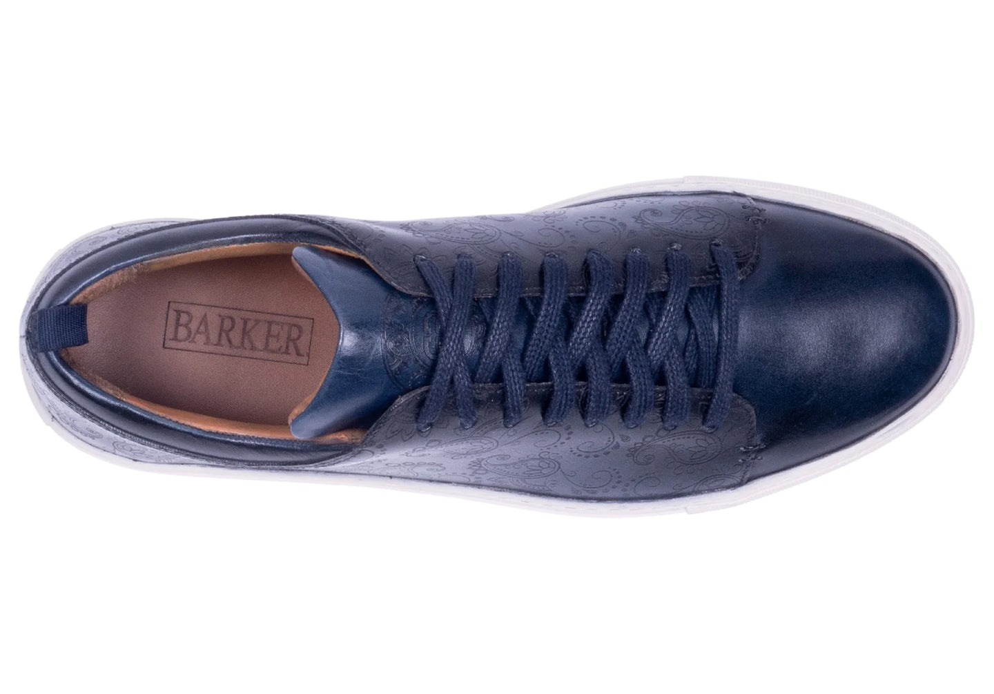 Barker Paisley - Navy Hand Painted