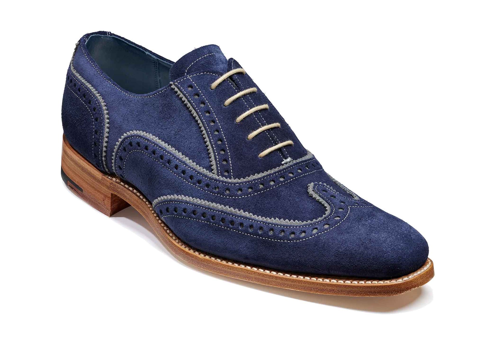 Navy Suede/Grey Suede