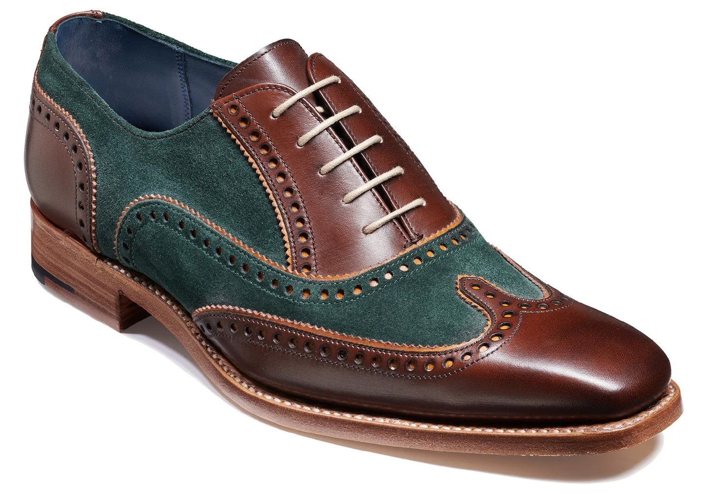 Walnut Calf/Green Suede