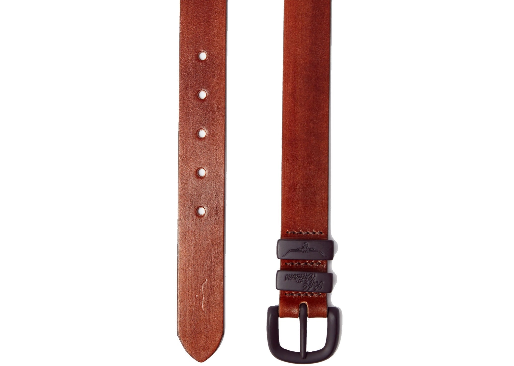 R.M. Williams Burnished Drover Belt - Cognac