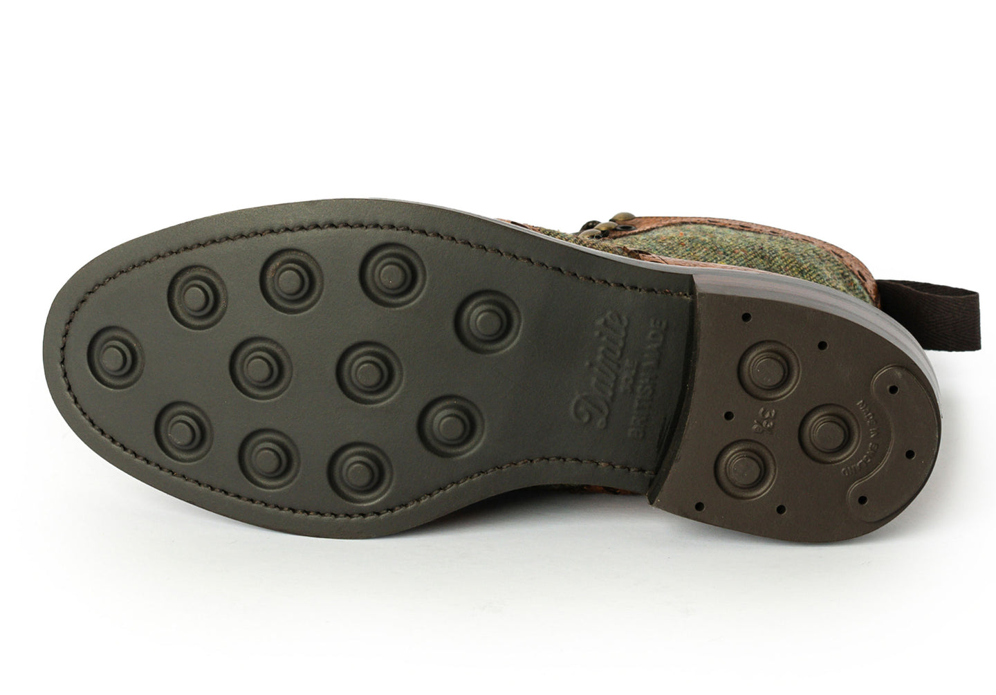 mens-robinsons-huxley-Boots-103853G-almond-grain-green-tweed-1-Sole