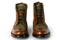 mens-robinsons-huxley-Boots-103853G-almond-grain-green-tweed-3