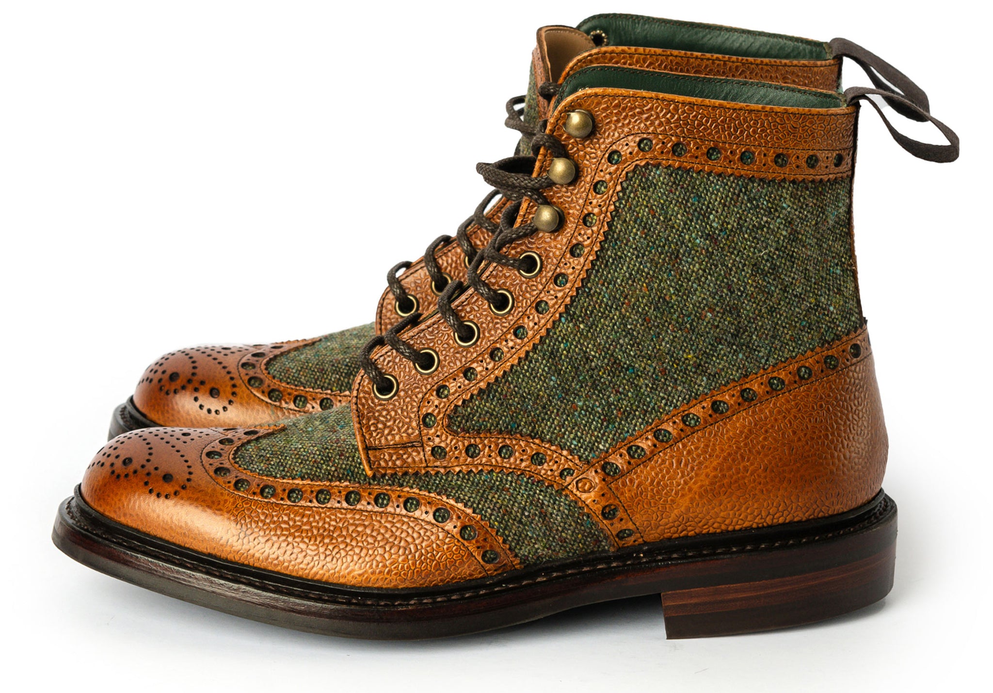 mens-robinsons-huxley-Boots-103853G-almond-grain-green-tweed-4