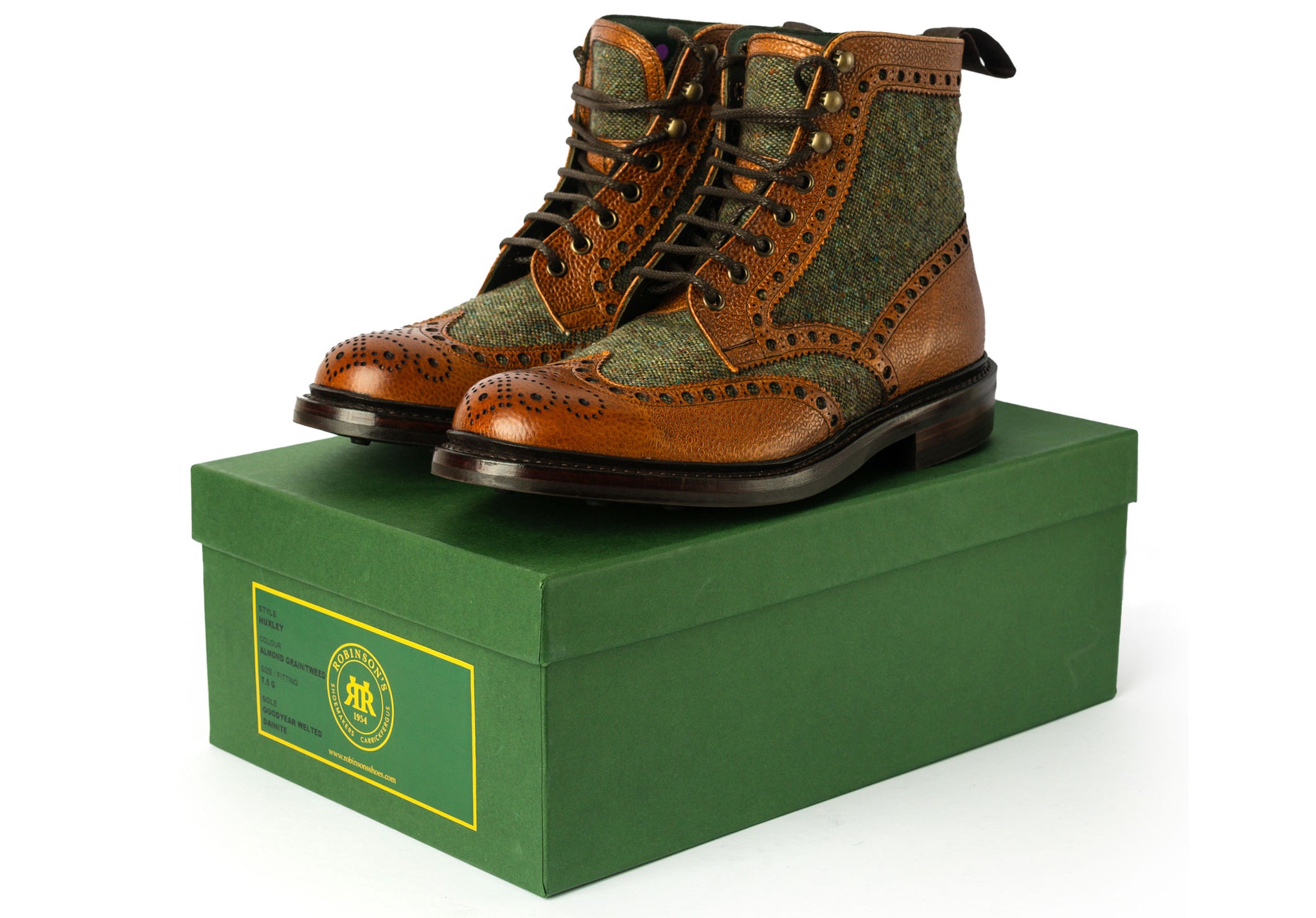 mens-robinsons-huxley-Boots-103853G-almond-grain-green-tweed-5