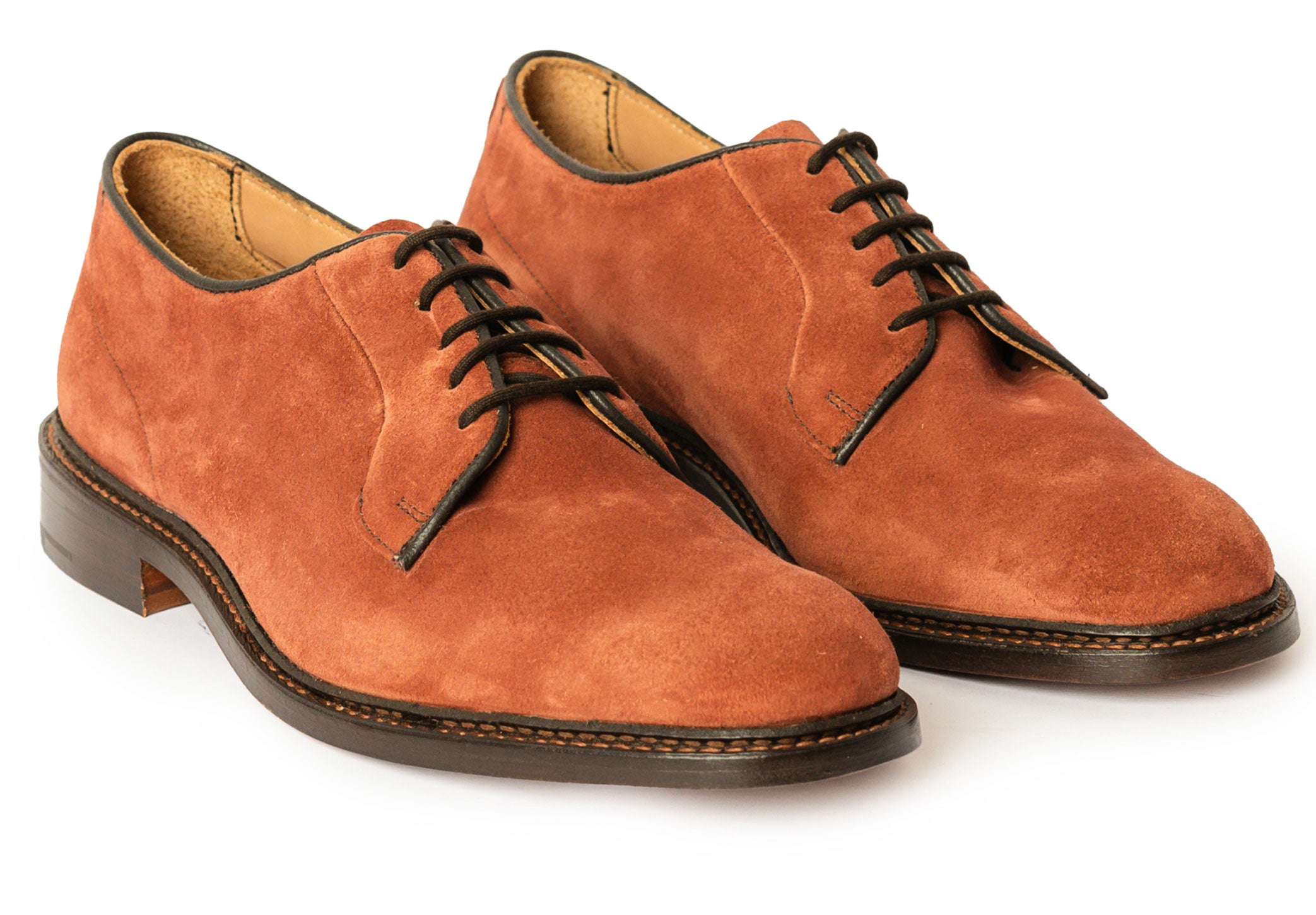 Tricker's Robert - Cherry Castorino Suede | Robinson's Shoes