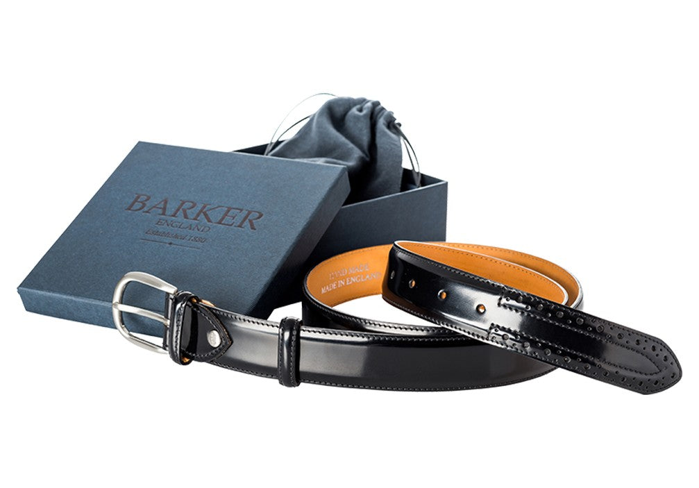 Barker Belt - Black Hi-Shine