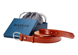 Barker Plain Belt - Rosewood Calf