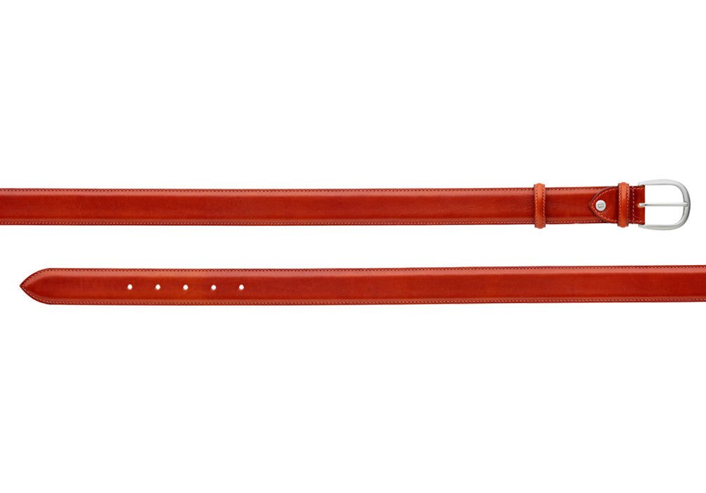 Barker Plain Belt - Rosewood Calf