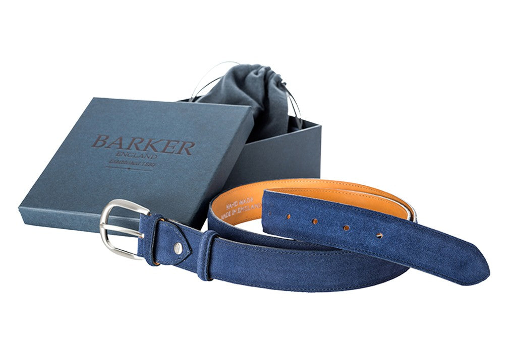 Barker Belt - Blue Suede