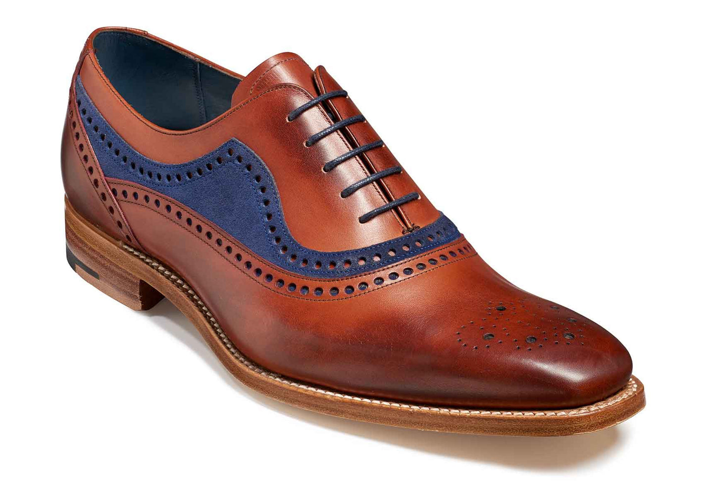 Rosewood Calf/Navy Suede