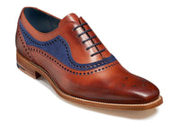Rosewood Calf/Navy Suede