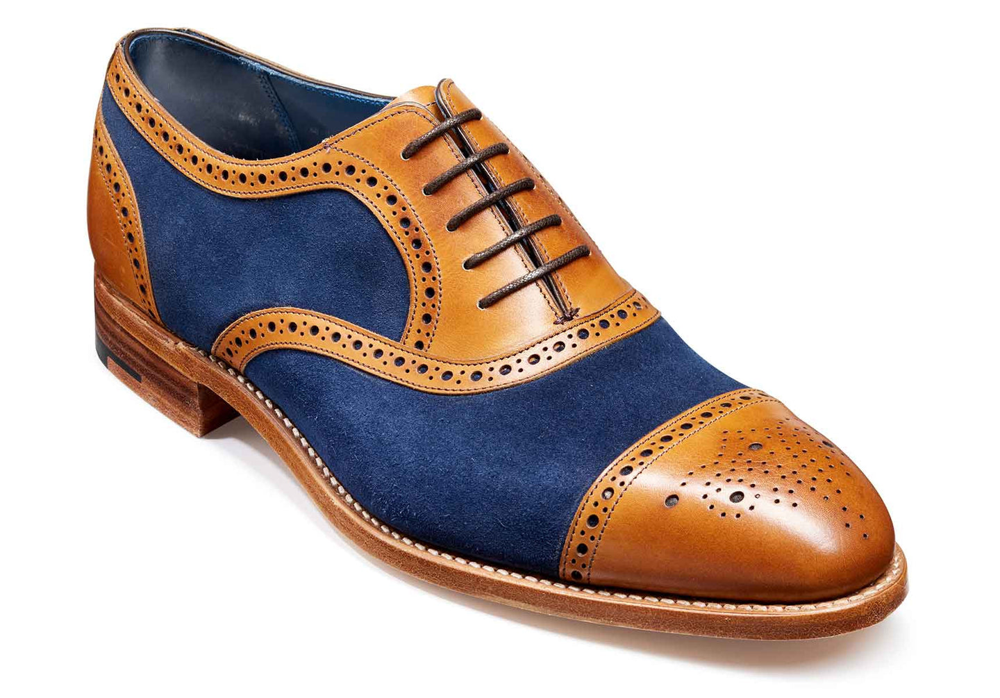 Cedar Calf/Navy Suede