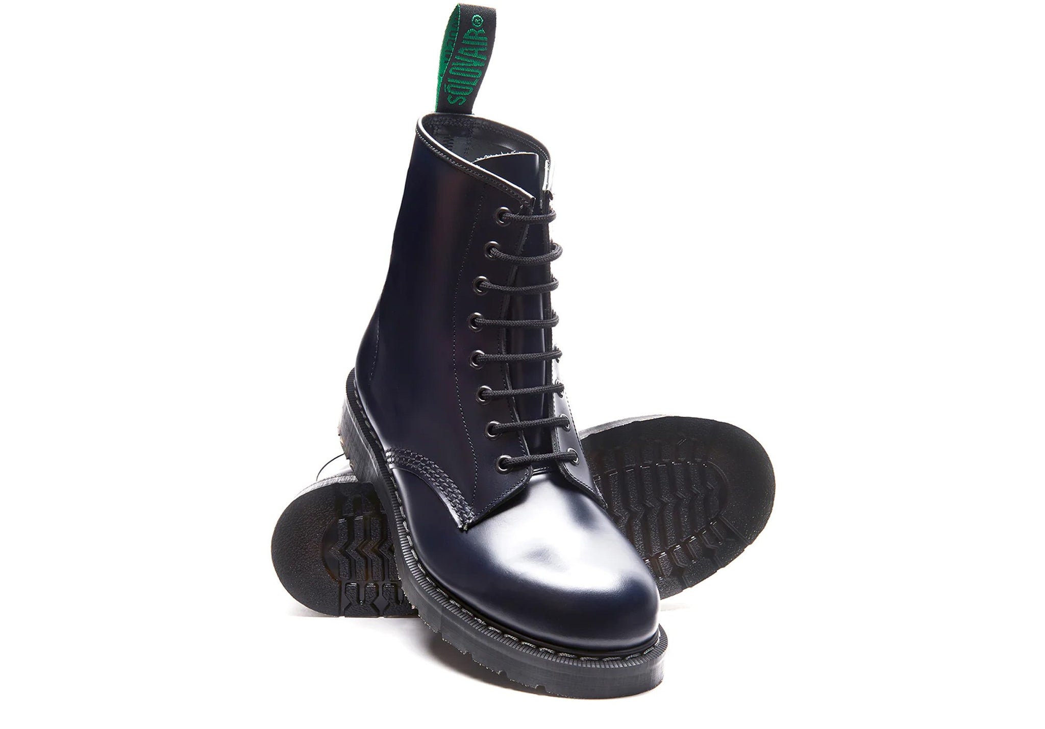 Solovair Eye Derby Boot Navy Hi-Shine Solovair Robinson's