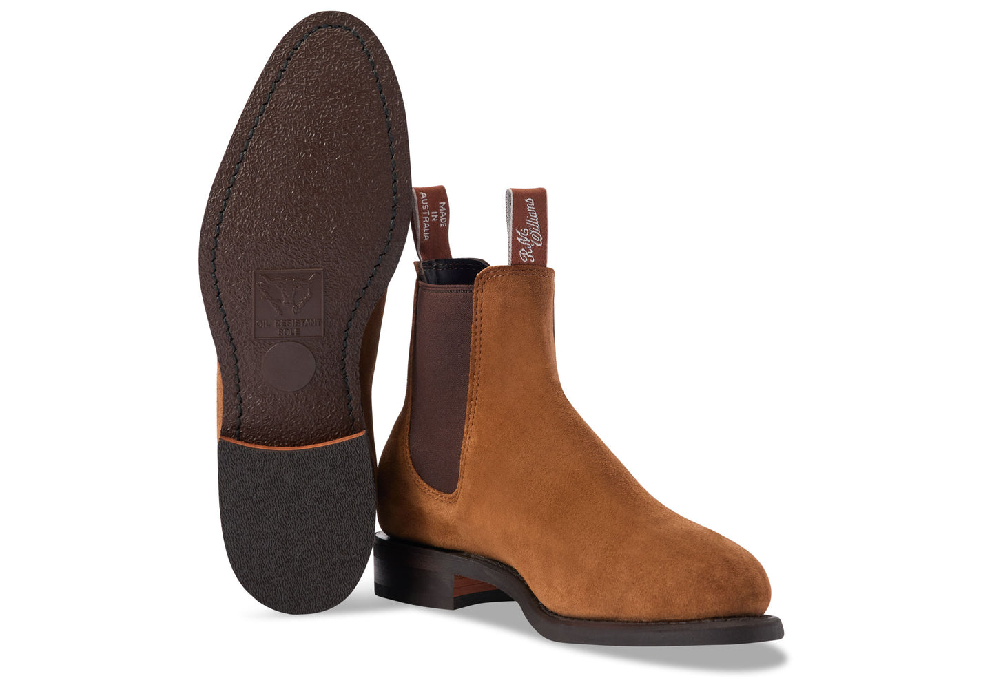 R.M. Williams Moriarty Chelsea Boot - Cognac Suede